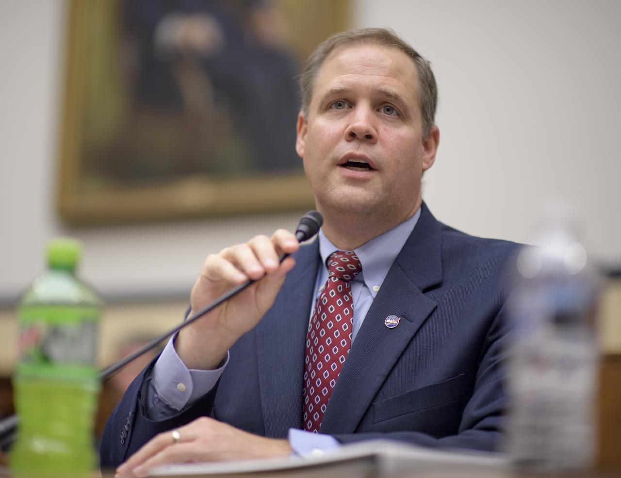 NASA Administrator Jim Bridenstine testifies before the House Subcommittee on Strategic Forces during a hearing on Space Situational Awareness: Whole of Government Perspectives on Roles and Responsibilities, Friday, June 22, 2018 at the Rayburn House Office Building in Washington. Photo Credit: (NASA/Bill Ingalls)