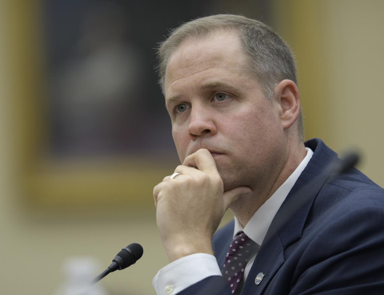 NASA Administrator Jim Bridenstine testifies before the House Committee on Science, Space, and Technology during a hearing on the James Webb Space Telescope, Wednesday, July 25, 2018 at the Rayburn House Office Building in Washington. Photo Credit: (NASA/Bill Ingalls)