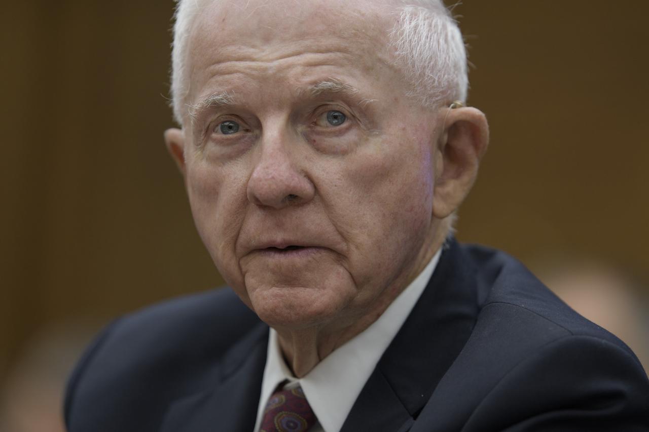 Tom Young, chairman, JWST Independent Review Board, testifies before the House Committee on Science, Space, and Technology during a hearing on the James Webb Space Telescope, Wednesday, July 25, 2018 at the Rayburn House Office Building in Washington. Photo Credit: (NASA/Bill Ingalls)