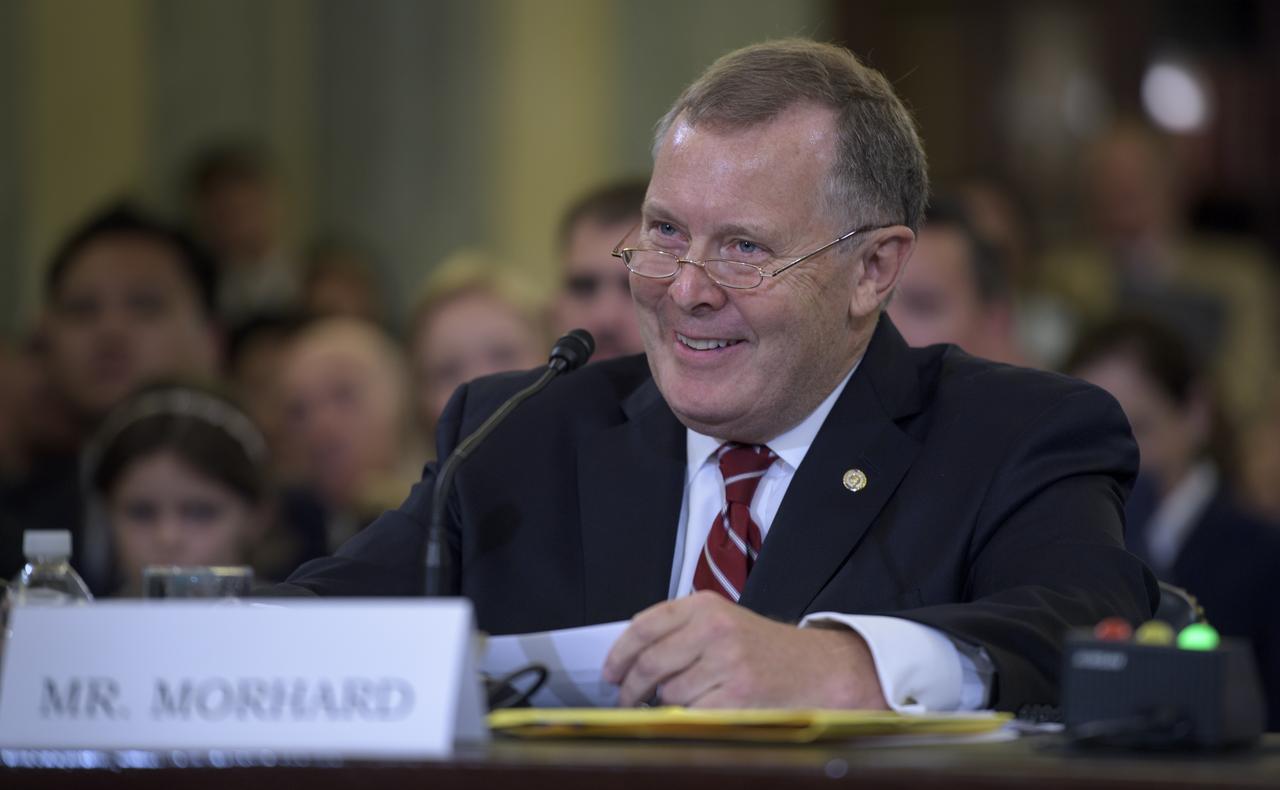 Deputy Senate Sergeant at Arms Jim Morhard appears before the Senate Committee on Commerce, Science, and Transportation as the nominee for Deputy Administrator of NASA on Thursday, Aug. 23, 2018 in the Russell Senate Office Building in Washington. Photo Credit: (NASA/Bill Ingalls)