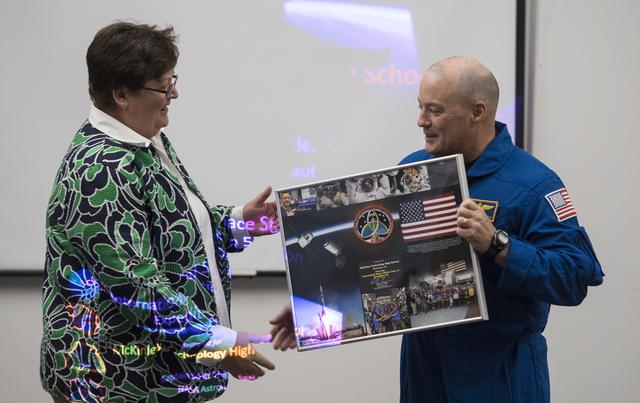 NASA image: Astronaut Scott Tingle at McKinley Technology High School