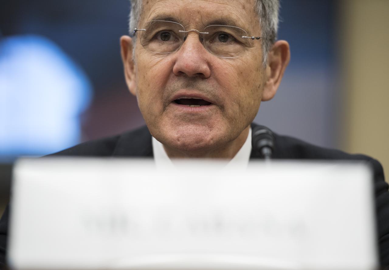 Robert Cabana, Director of NASA's Kennedy Space Center, testifies during a House Subcommittee on Space hearing titled "60 Years of NASA Leadership in Human Space Exploration: Past, Present, and Future," Wednesday, Sept. 26, 2018 at the Rayburn House Office Building in Washington.  Photo Credit: (NASA/Joel Kowsky)