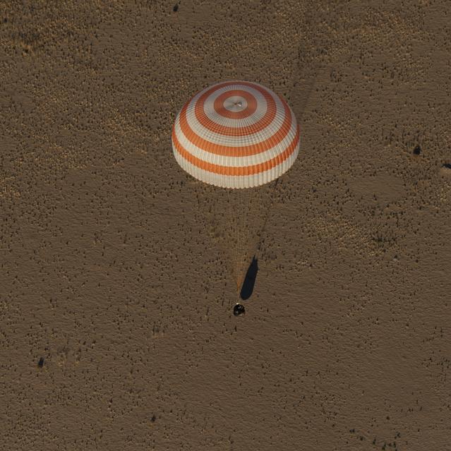 NASA image: Expedition 56 Soyuz MS-08 Landing