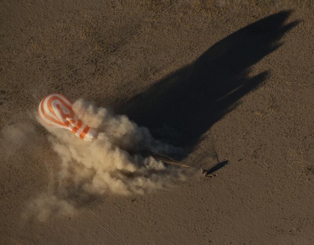 NASA image: Expedition 56 Soyuz MS-08 Landing