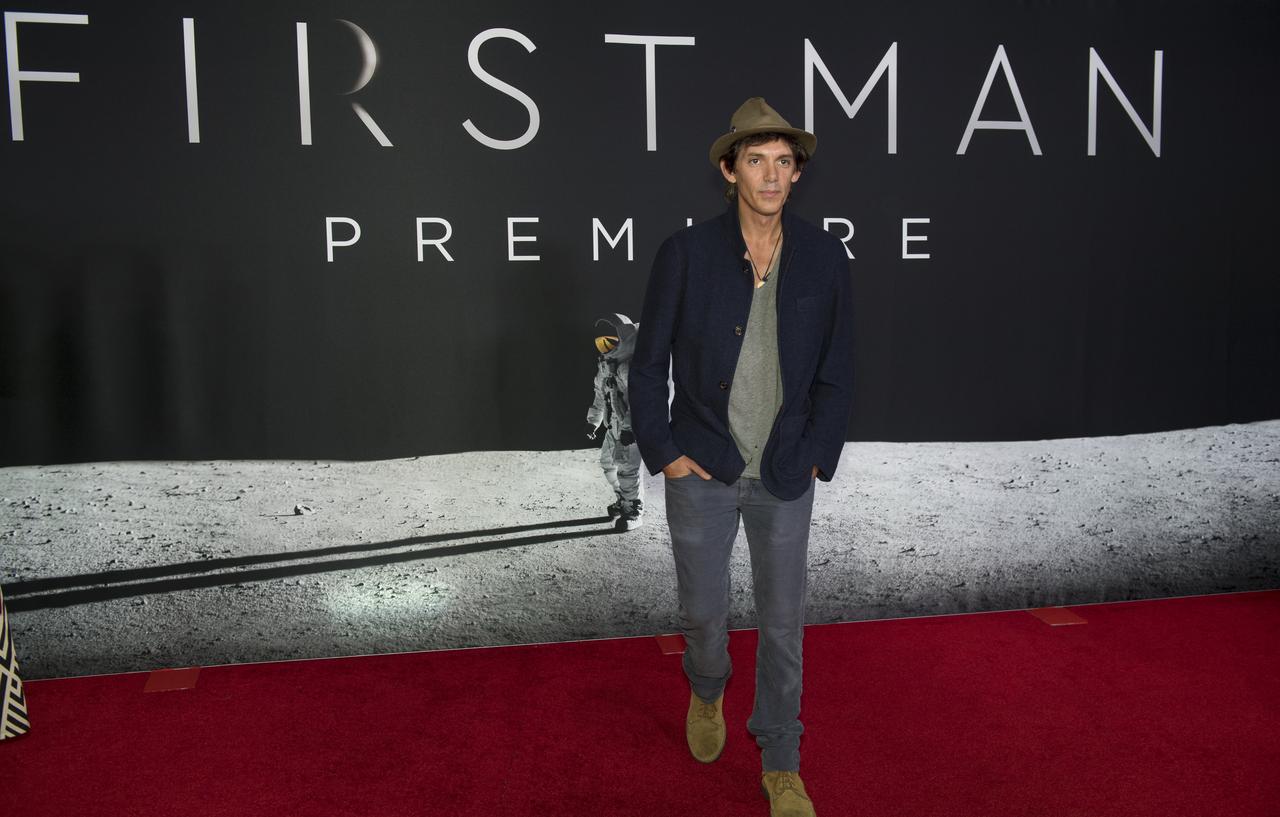 American actor Lukas Haas arrives on the red carpet for the premiere of the film "First Man" at the Smithsonian National Air and Space Museum Thursday, Oct. 4, 2018 in Washington. The film is based on the book by Jim Hansen, and chronicles the life of NASA astronaut Neil Armstrong from test pilot to his historic Moon landing. Photo Credit: (NASA/Aubrey Gemignani)