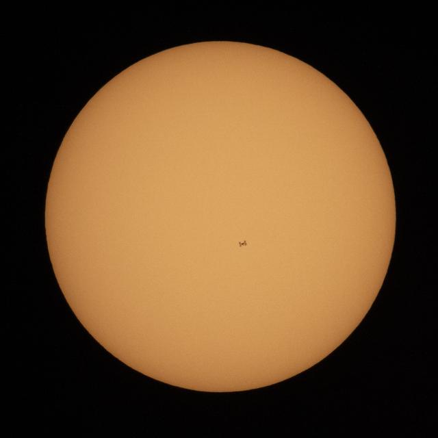 NASA image: ISS Solar Transit