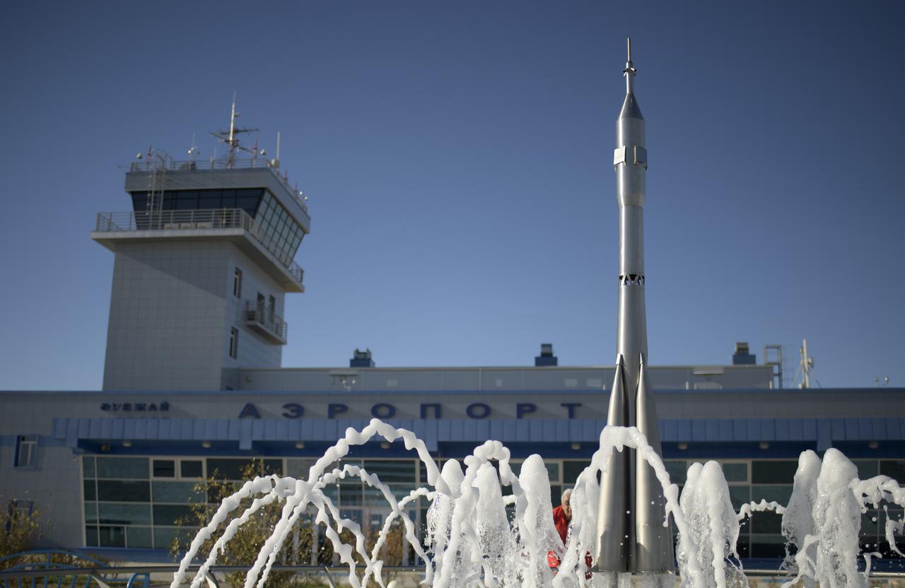 The Krayniy Airport is seen as NASA and Roscosmos teams arrive in advance of the launch of Expedition 57 Flight Engineer Nick Hague of NASA and Flight Engineer Alexey Ovchinin of Roscosmos, Monday, Oct. 8, 2018 in Baikonur, Kazakhstan. Hague and Ovchinin are scheduled to launch October 11 on a Soyuz rocket and will spend the next six months living and working aboard the International Space Station. Photo Credit: (NASA/Bill Ingalls)