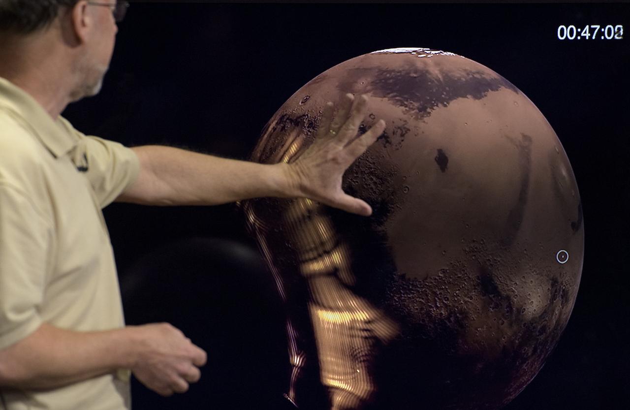 Bruce Banerdt, InSight Principal Investigator, NASA JPL, talks about Mars InSight during a pre-landing briefing, Sunday, Nov. 25, 2018 at NASA's Jet Propulsion Laboratory in Pasadena, California.  InSight, short for Interior Exploration using Seismic Investigations, Geodesy and Heat Transport, is a Mars lander designed to study the "inner space" of Mars: its crust, mantle, and core. InSight is scheduled to touch down on the Red Planet at approximately noon PST (3 p.m. EST) on Nov. 26. Photo Credit: (NASA/Bill Ingalls)