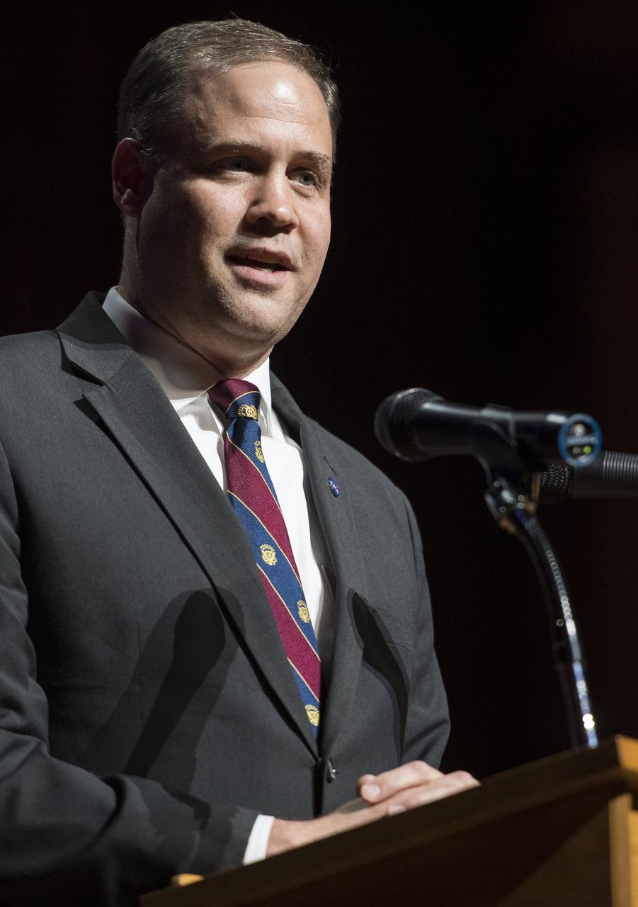 NASA Administrator Jim Bridenstine speaks during the Smithsonian National Air and Space Museum's Spirit of Apollo event commemorating the 50th anniversary of Apollo 8, Tuesday, Dec. 11, 2018 at the Washington National Cathedral in Washington, DC. Apollo 8 was humanity's first journey to another world, taking astronauts Frank Borman, Jim Lovell, and William Anders to the Moon and back in December of 1968. Photo Credit: (NASA/Joel Kowsky)