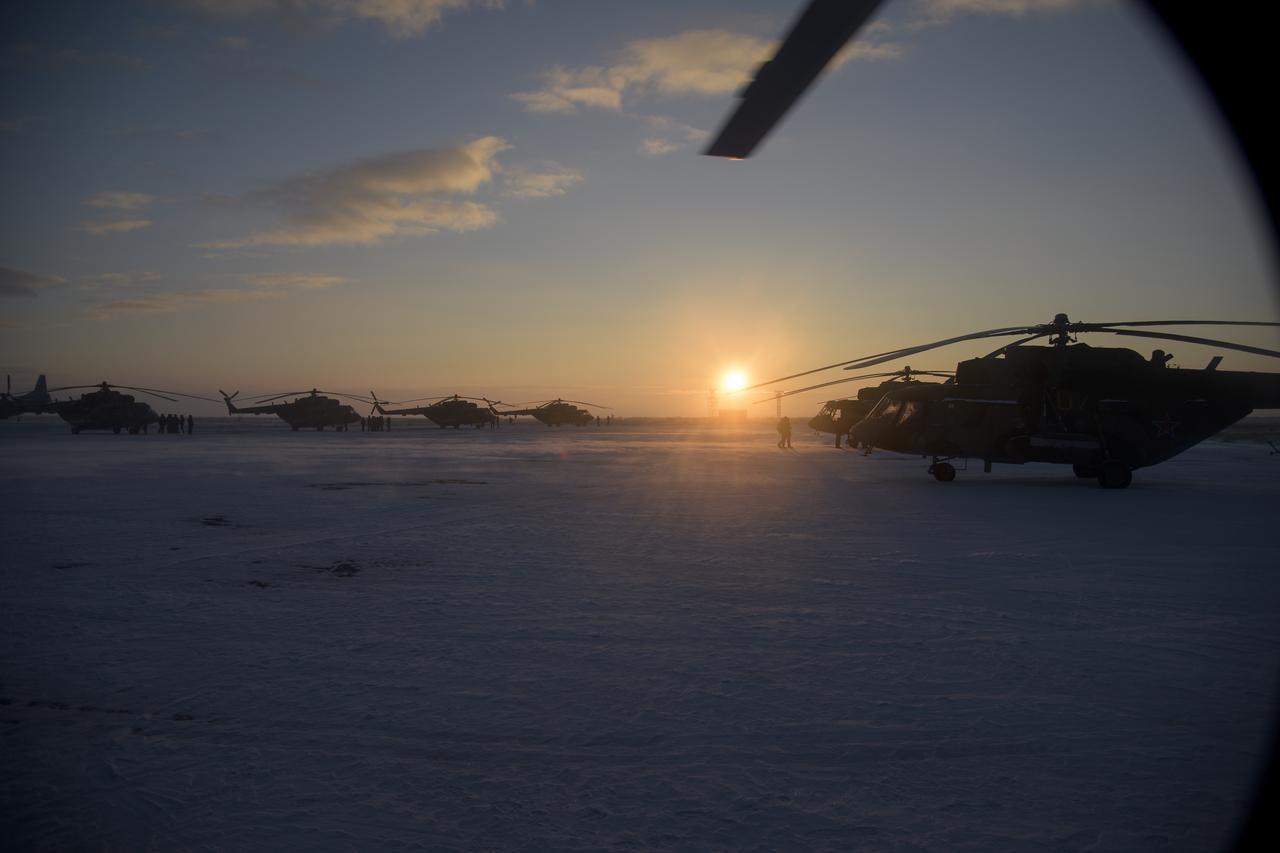 NASA, ESA, Roscosmos, and Russian Search and Recovery Forces deploy from Zhezkazgan, Kazakhstan for the landing of Expedition 57 crew members Serena Auñón-Chancellor of NASA, Alexander Gerst of ESA (European Space Agency), and Sergey Prokopyev of Roscosmos. Thursday, Dec. 20, 2018. Auñón-Chancellor, Gerst, and Prokopyev are returning after 197 days in space where they served as members of the Expedition 56 and 57 crews onboard the International Space Station. Photo Credit: (NASA/Bill Ingalls)