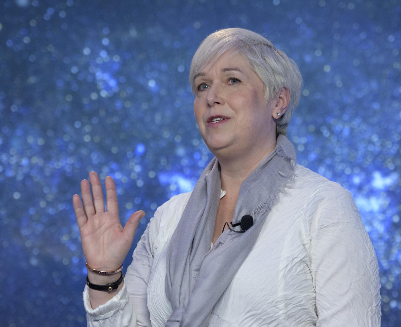 Lindy Elkins-Tanton Principal Investigator of the Psyche mission from Arizona State University gives remarks during a briefing discussing small bodies missions, Monday, Dec. 31, 2018 at Johns Hopkins University Applied Physics Laboratory (APL) in Laurel, Maryland. Photo Credit: (NASA/Bill Ingalls)