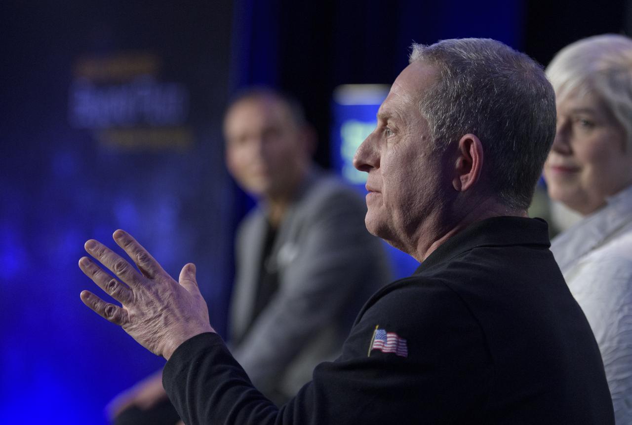 New Horizons principal investigator Alan Stern of the Southwest Research Institute (SwRI), Boulder, CO gives remarks about the New Horizons mission during a briefing discussing small bodies missions, Monday, Dec. 31, 2018 at Johns Hopkins University Applied Physics Laboratory (APL) in Laurel, Maryland. Photo Credit: (NASA/Bill Ingalls)