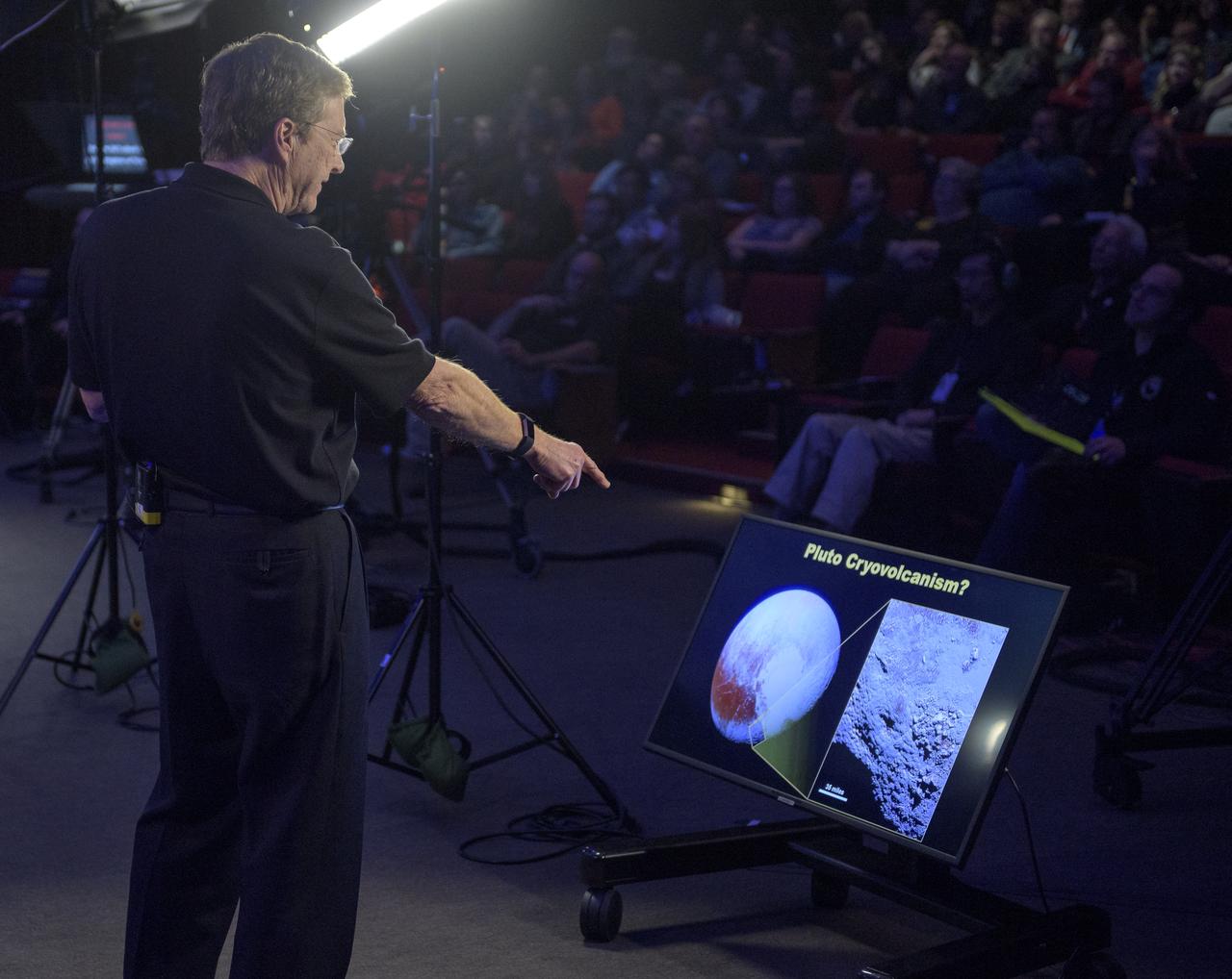 New Horizons project scientist Hal Weaver of the Johns Hopkins University Applied Physics Laboratory gives a talk titled "Pluto Flyby; Summer 2015", Monday, Dec. 31, 2018 at Johns Hopkins University Applied Physics Laboratory (APL) in Laurel, Maryland. Photo Credit: (NASA/Bill Ingalls)