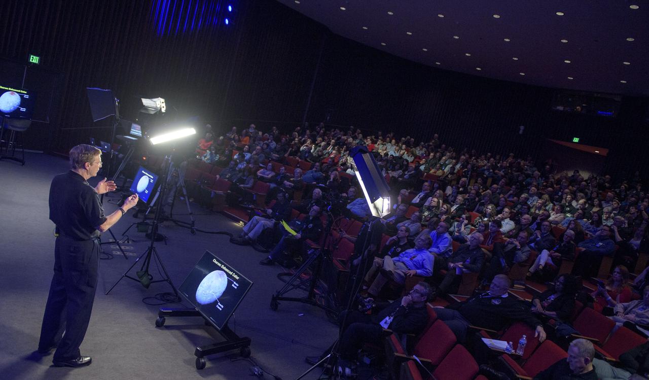 New Horizons project scientist Hal Weaver of the Johns Hopkins University Applied Physics Laboratory gives a talk titled "Pluto Flyby; Summer 2015", Monday, Dec. 31, 2018 at Johns Hopkins University Applied Physics Laboratory (APL) in Laurel, Maryland. Photo Credit: (NASA/Bill Ingalls)