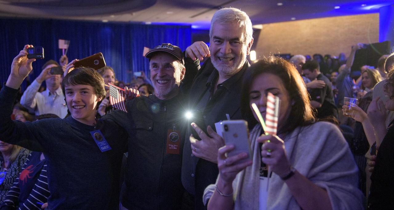 Guests celebrate New Years, Tuesday, Jan. 1, 2019 at Johns Hopkins University Applied Physics Laboratory (APL) in Laurel, Maryland. Photo Credit: (NASA/Bill Ingalls)