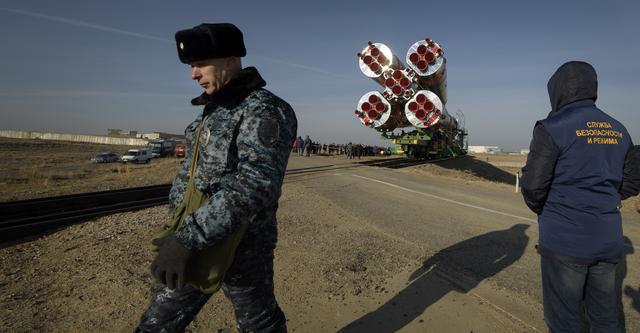 NASA image: Expedition 59 Soyuz Rollout