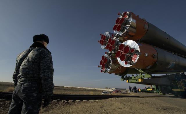 NASA image: Expedition 59 Soyuz Rollout