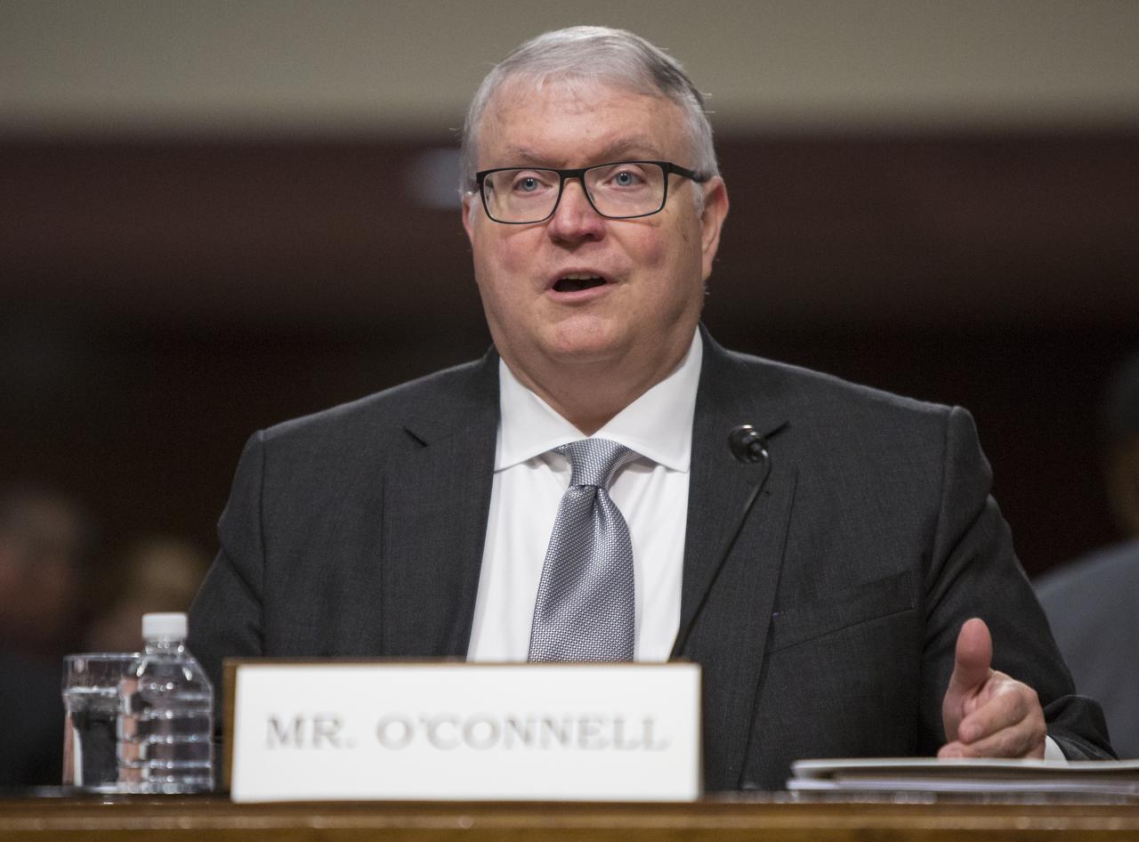 Kevin O'Connell, Director of the Office of Space Commerce at the Department of Commerce, testifies during a hearing of the Senate Committee on Commerce, Science, and Transportation titled "The New Space Race: Ensuring U.S. Global Leadership on the Final Frontier," Wednesday, March 13, 2019 at the Dirksen Senate Office Building in Washington. Photo Credit: (NASA/Joel Kowsky)