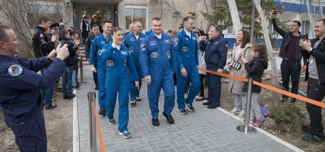 Expedition 59 Hotel Departure