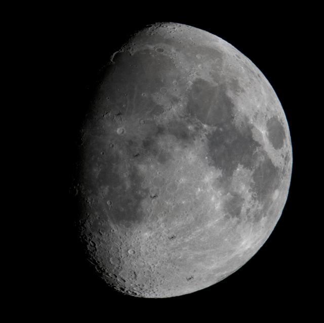 NASA image: ISS Lunar Transit