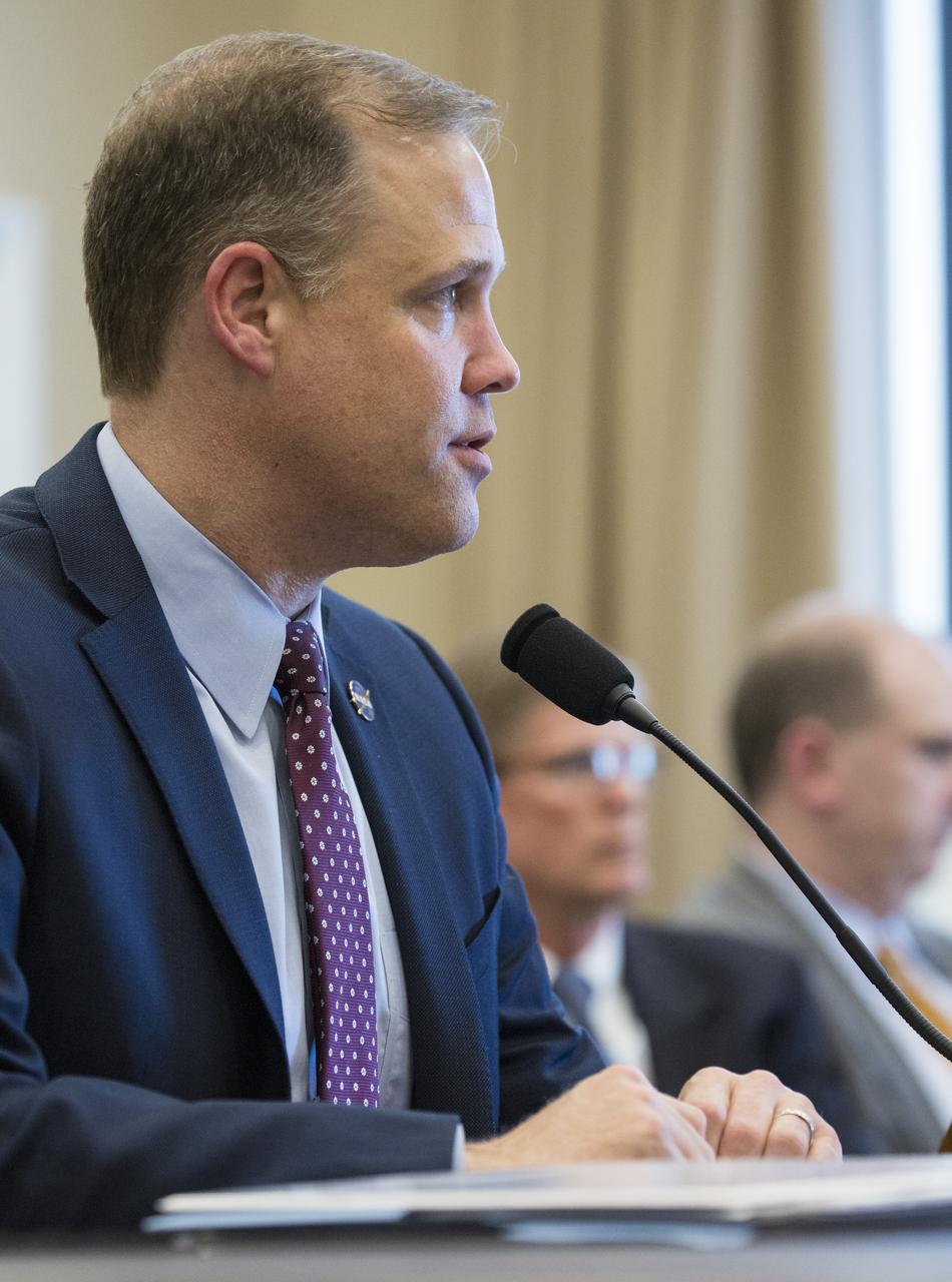NASA Administrator Jim Bridenstine testifies before the House Appropriations Committee's Commerce, Justice, Science, and Related Agencies Subcommittee during a hearing to review the Fiscal Year 2020 funding request and budget justification for the agency, Wednesday, March 27, 2019 in the Rayburn House Office Building in Washington. Photo Credit: (NASA/Joel Kowsky)