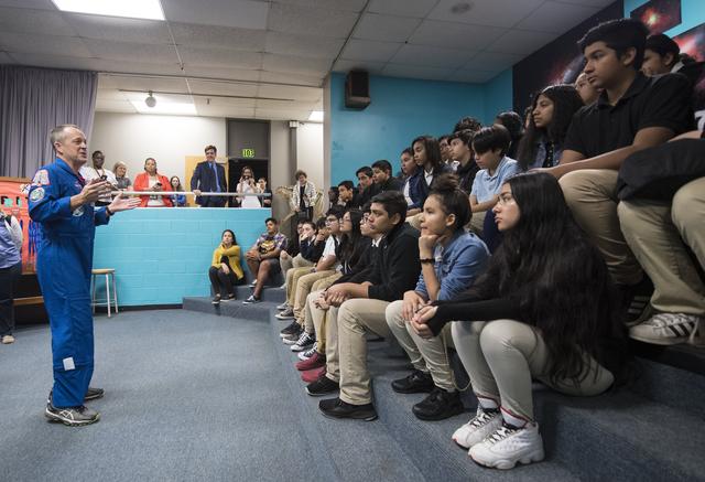 NASA image: Astronaut Ricky Arnold at Challenger Center