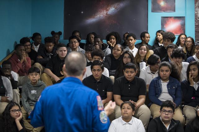 NASA image: Astronaut Ricky Arnold at Challenger Center