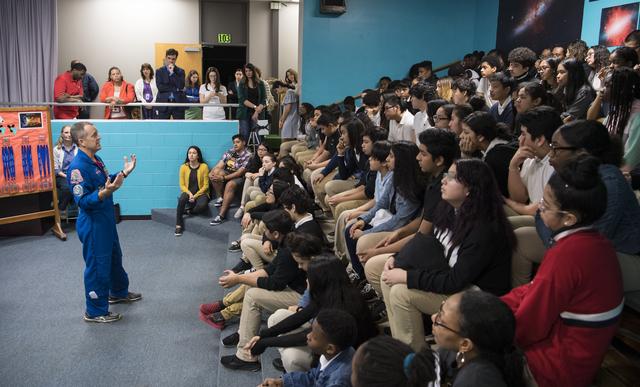 NASA image: Astronaut Ricky Arnold at Challenger Center