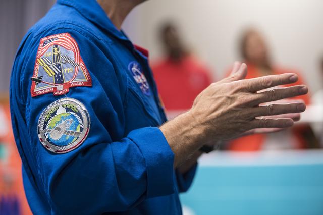 NASA image: Astronaut Ricky Arnold at Challenger Center