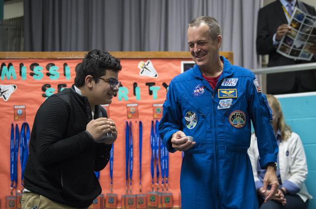 NASA image: Astronaut Ricky Arnold at Challenger Center