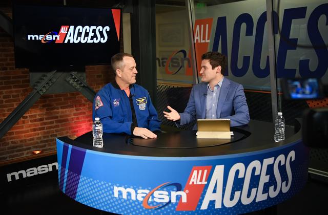 NASA image: Astronaut Ricky Arnold at Baltimore Orioles Game
