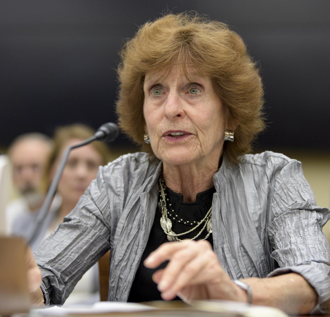 Dr. Patricia Sanders, Chair, Aerospace Safety Advisory Panel testifies during the House Subcommittee on Space and Aeronautics hearing titled "Keeping our sights on Mars: A Review of NASA's Deep Space Exploration Programs and Lunar Proposal", Wednesday, May 8, 2019 at the Rayburn House Office Building in Washington. Photo Credit: (NASA/Bill Ingalls)