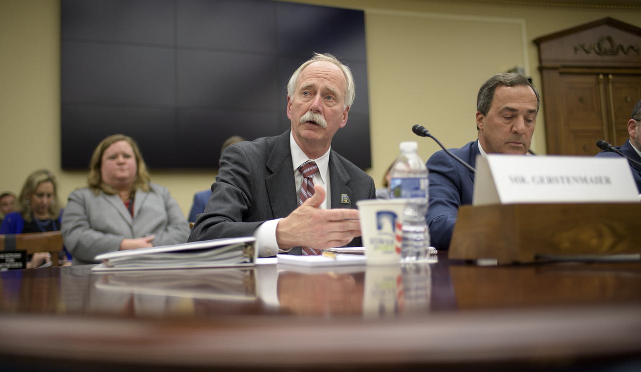 NASA Associate Administrator, Human Exploration and Operations William Gerstenmaier testifies during the House Subcommittee on Space and Aeronautics hearing titled "Keeping our sights on Mars: A Review of NASA's Deep Space Exploration Programs and Lunar Proposal", Wednesday, May 8, 2019 at the Rayburn House Office Building in Washington. Photo Credit: (NASA/Bill Ingalls)