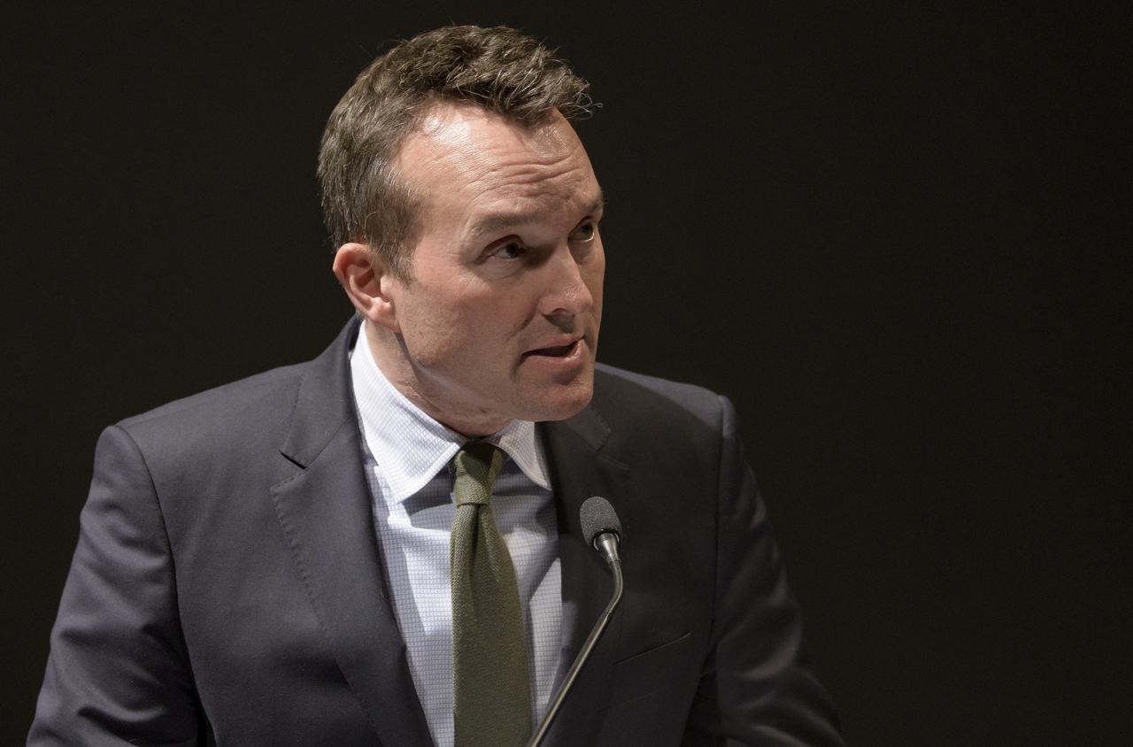 President and CEO of Aerospace Industries Association Eric Fanning gives remarks at the premiere of the film "Apollo 11: First Steps Edition", Tuesday, May 14, 2019 at the Smithsonian's National Air and Space Museum in Washington. Photo Credit: (NASA/Bill Ingalls)