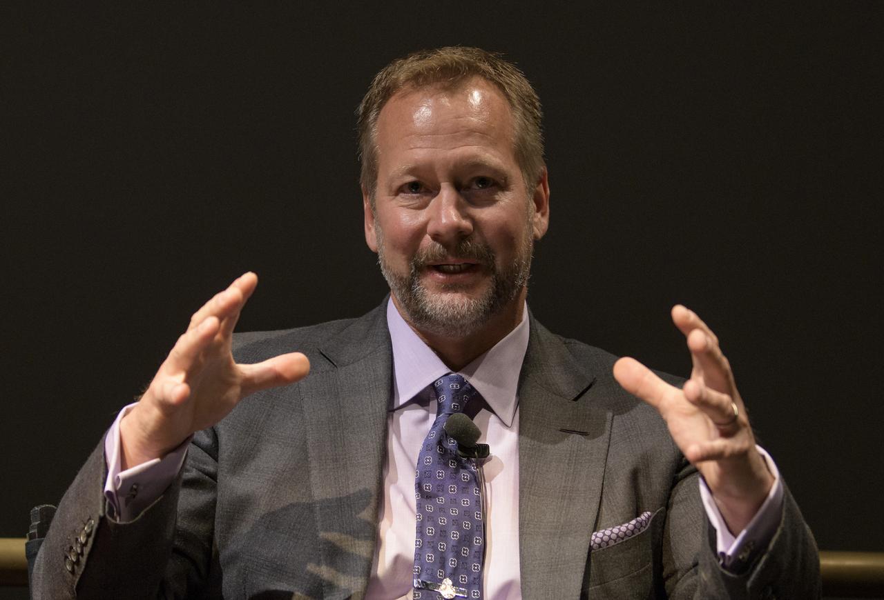 Senior Vice President, Space Business Unit, Aerojet Rocketdyne Jim Maser participates in a panel discussion after the premiere of the film "Apollo 11: First Steps Edition", Tuesday, May 14, 2019 at the Smithsonian's National Air and Space Museum in Washington. Photo Credit: (NASA/Bill Ingalls)