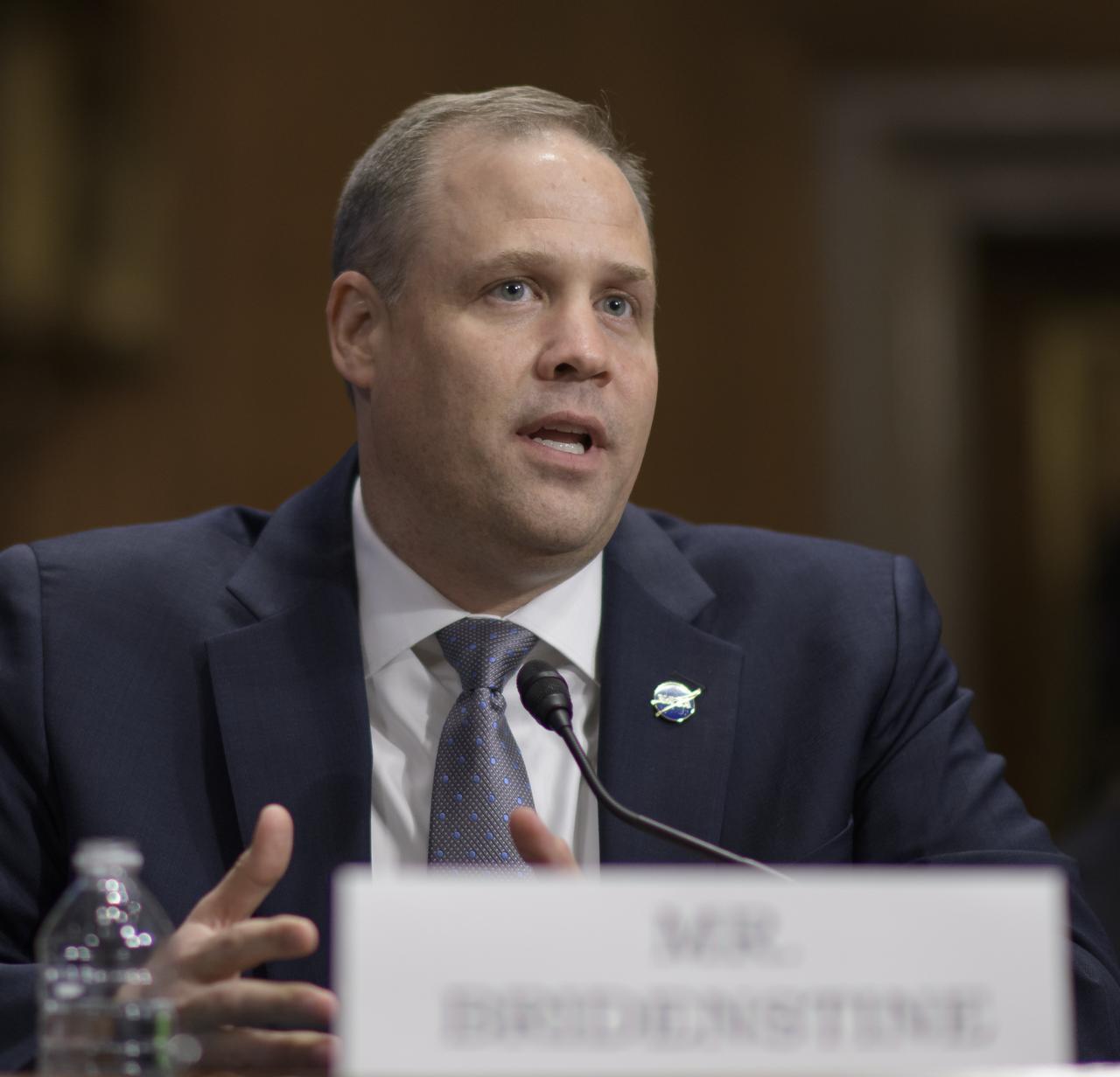 NASA Administrator Jim Bridenstine testifies before the Aviation and Space Subcommittee of the Senate Commerce, Science, and Transportation Committee during a hearing titled “The Emerging Space Environment: Operational, Technical, and Policy Challenges.”, Tuesday, May 14, 2019, at the Dirksen Senate Office Building in Washington. Photo Credit: (NASA/Bill Ingalls)
