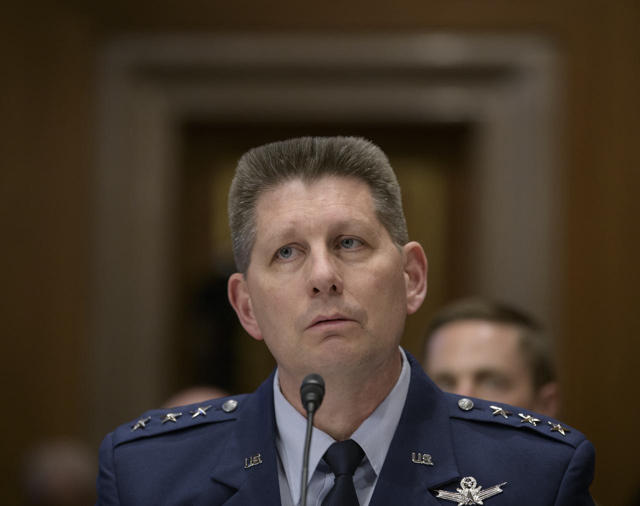 Lt. Gen. David D. Thompson, Vice Commander, Space Command, United States Air Force testifies before the Aviation and Space Subcommittee of the Senate Commerce, Science, and Transportation Committee during a hearing titled “The Emerging Space Environment: Operational, Technical, and Policy Challenges.”, Tuesday, May 14, 2019, at the Dirksen Senate Office Building in Washington. Photo Credit: (NASA/Bill Ingalls)