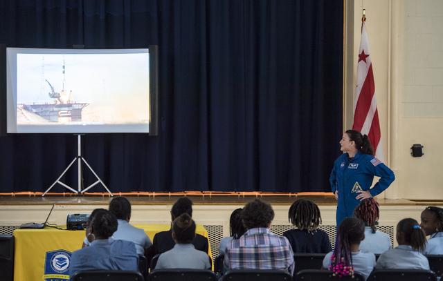 NASA image: Astronaut Serena Auñón-Chancellor at Excel Academy