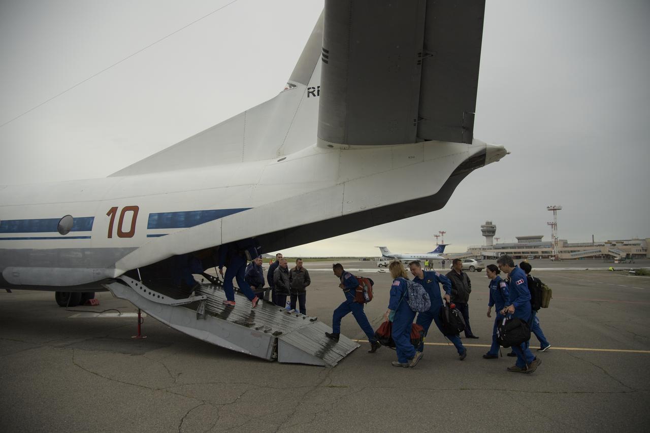 NASA, Canadian Space Agency, Roscosmos, and Russian Search and Recovery Forces deploy from Karaganda to Zhezkazgan, Kazakhstan in advance of the landing of Expedition 59 crew members Anne McClain of NASA, David Saint-Jacques of the Canadian Space Agency, and Oleg Kononenko of Roscosmos, Monday, June 24, 2019. McClain, Saint-Jacques, and Kononenko are returning after 204 days in space where they served as members of the Expedition 58 and 59 crews onboard the International Space Station. Photo Credit: (NASA/Bill Ingalls)