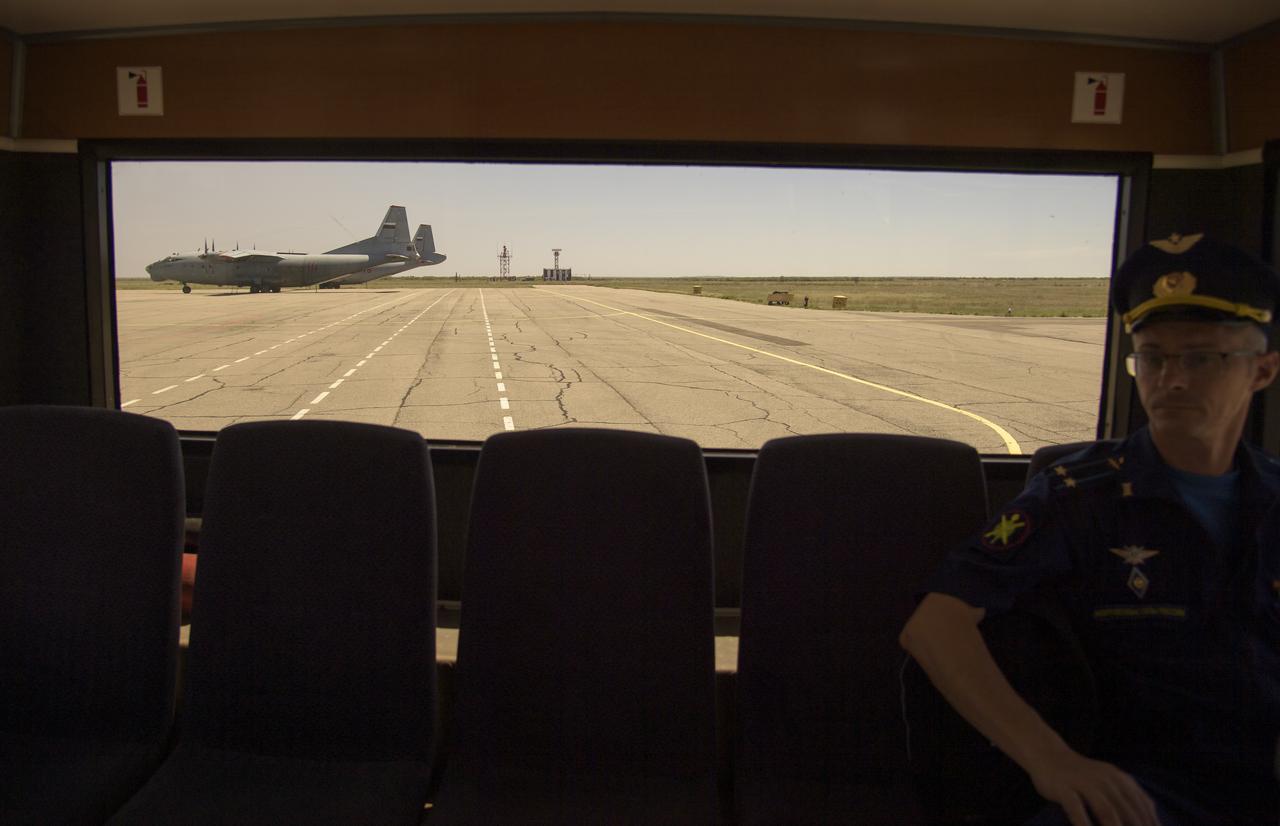 NASA, Canadian Space Agency, Roscosmos, and Russian Search and Recovery Forces arrive in Zhezkazgan, Kazakhstan in advance of the landing of Expedition 59 crew members Anne McClain of NASA, David Saint-Jacques of the Canadian Space Agency, and Oleg Kononenko of Roscosmos, Monday, June 24, 2019. McClain, Saint-Jacques, and Kononenko are returning after 204 days in space where they served as members of the Expedition 58 and 59 crews onboard the International Space Station. Photo Credit: (NASA/Bill Ingalls)