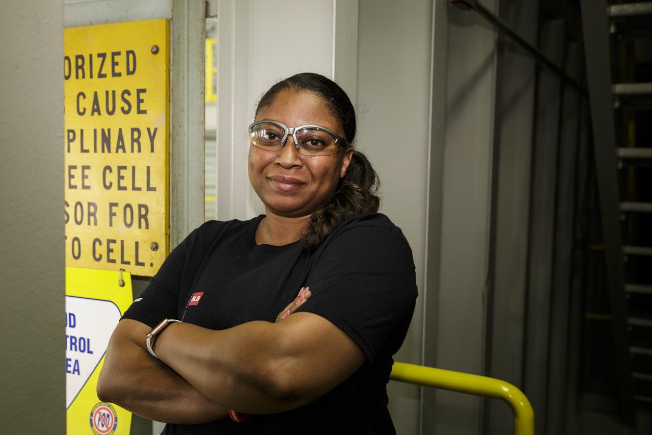 "On my first day, I felt like I did not belong. I felt like I was unqualified. That’s the thing: the people around here, I don’t know if it’s just the culture or the area where we are, but these people around here, they just encourage you: 'You can do it!' and 'Let me show you this, there’s nothing to it!' I mean, really, they forced me out of my element, even into where I am right now. I belong now. I definitely belong now. I don’t feel out of place. I feel like I have a better handle on things compared to when I was younger and easily intimidated. I feel like I belong now.    "My goal right now is to find a need and fill it. That’s my thing. And that’s all through life. Any job, any position. That’s the goal. Find the need. Find what you’re good at. And you fill that need." Candis Hills, Facilities and Asset Management, Boeing, Friday, June 28, 2019 at Michoud Assembly Facility, New Orleans, LA. Photo Credit: (NASA/Aubrey Gemignani)