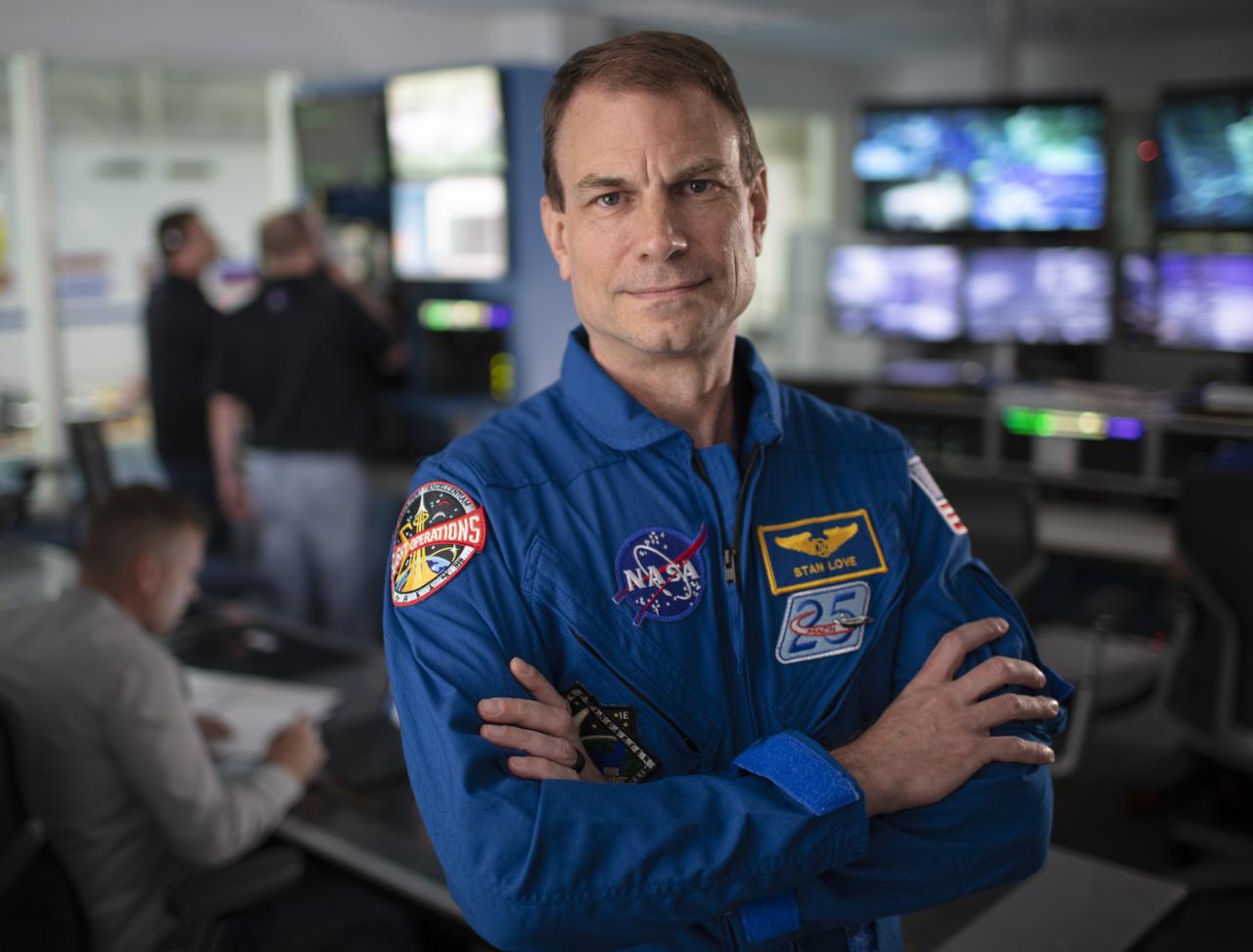 NASA astronaut Stan Love poses for a portrait in the Neutral Buoyancy Lab control room, Monday, July 8, 2019 at NASA's Johnson Space Center in Houston, Texas. Photo Credit: (NASA/Bill Ingalls)