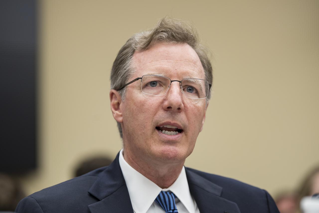 The Honorable Paul Martin, inspector general, NASA, testifies during a Space and Aeronautics Subcommittee of the House Science, Space, and Technology Committee hearing titled, “A Review of NASA’s Plans for the International Space Station and Future Activities in Low Earth Orbit," Wednesday, July 10, 2019 at the Rayburn House Office Building in Washington. Photo Credit: (NASA/Aubrey Gemignani)