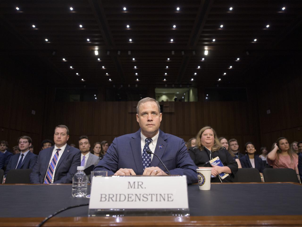 NASA Administrator Jim Bridenstine testifies before the Senate Committee on Commerce, Science, and Transportation during a hearing titled, “Moon to Mars: NASA’s Plans for Deep Space Exploration,” Wednesday, July 17, 2019, at the Hart Senate Office Building in Washington. Photo Credit: (NASA/Bill Ingalls)