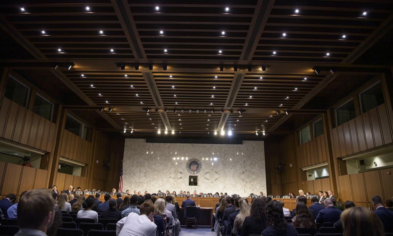 NASA Administrator Jim Bridenstine testifies before the Senate Committee on Commerce, Science, and Transportation during a hearing titled, “Moon to Mars: NASA’s Plans for Deep Space Exploration,” Wednesday, July 17, 2019, at the Hart Senate Office Building in Washington. Photo Credit: (NASA/Bill Ingalls)
