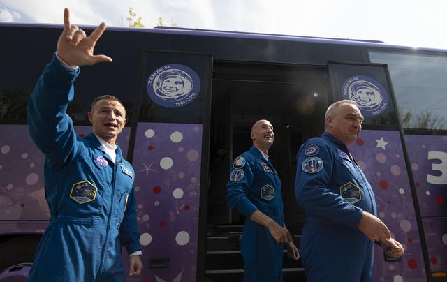 NASA image: Expedition 60 Cosmonaut Hotel Depatrure