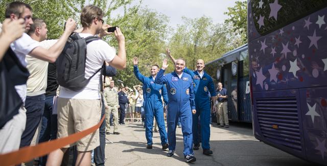 NASA image: Expedition 60 Cosmonaut Hotel Depatrure