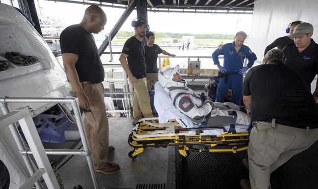 NASA image: SpaceX Dragon Crew Extraction Rehearsal