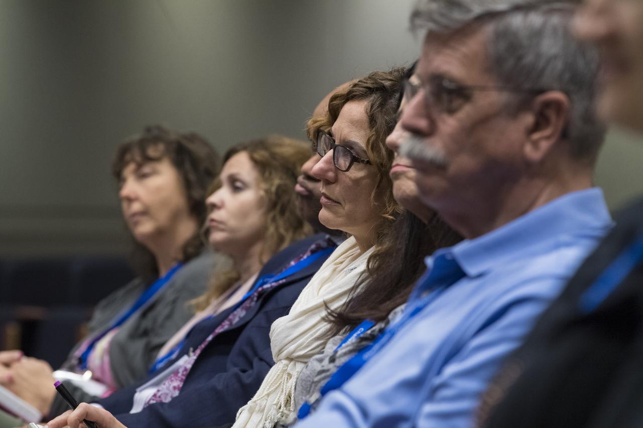 NASA Administrator Jim Bridenstine gives keynote remarks at the Challenger Center Annual Conference, Wednesday, August 14, 2019 at the Lockheed Martin Global Vision Center in Arlington, VA. Photo Credit: (NASA/Aubrey Gemignani)