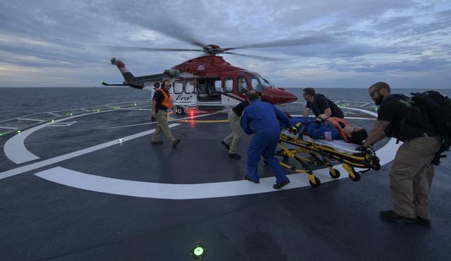 NASA image: SpaceX Dragon Crew Emergency Evacuation Rehearsal